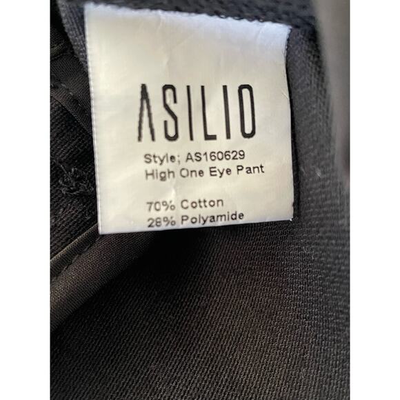 Asilio Revolve Pants High Rise Skinny Grommet Tie Hem - Picture 9 of 9